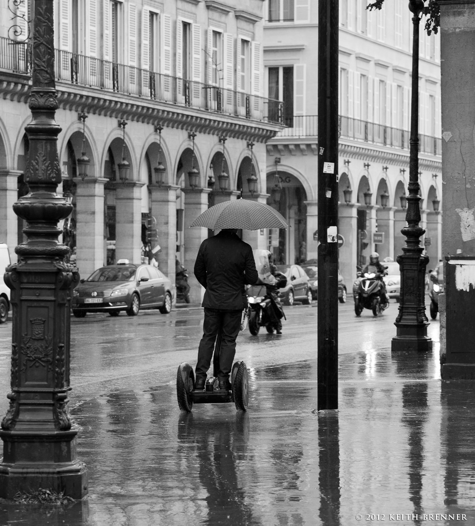 Segwaying in the Rain