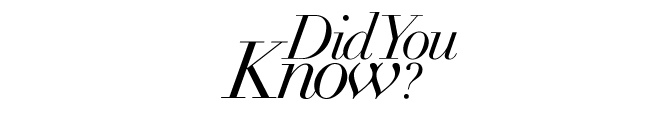 did-you-know